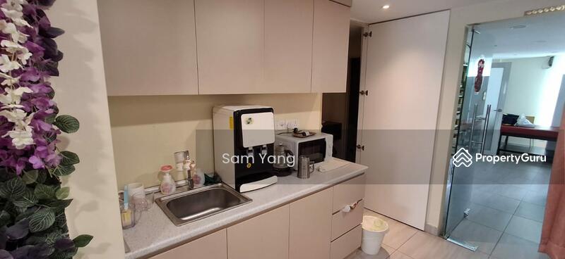 Pantry with toilet behind