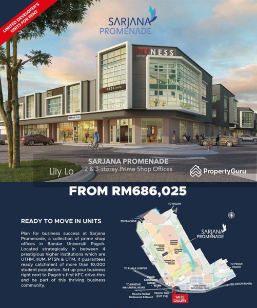 For Sale - Bandar Universiti Pagoh : Sarjana Promenade