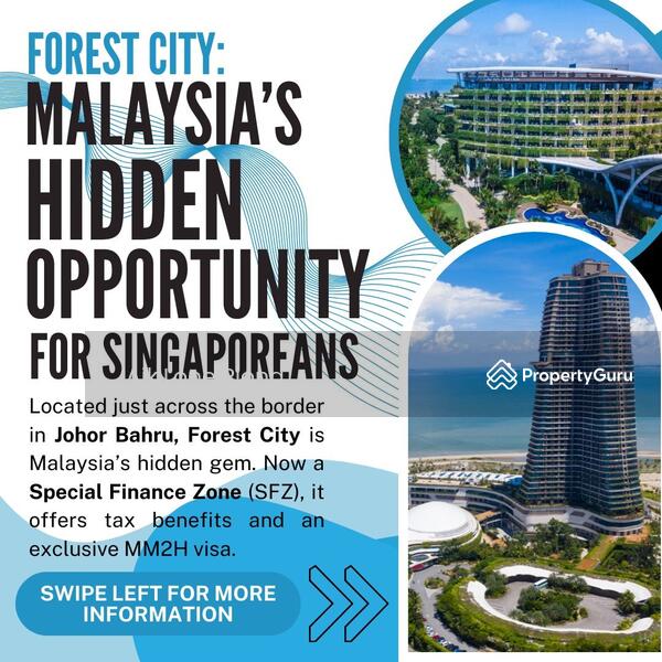 For Sale - MM2H Special Zone RM500K Entry & USD32K Fixed Deposit! | Cerulean Bay @ Forest Cit