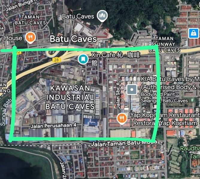 Tanah Perindustrian untuk Disewa di Taman Sri Batu Caves (Batu Caves) - Eugene Yap - PropertyGuru.com.my