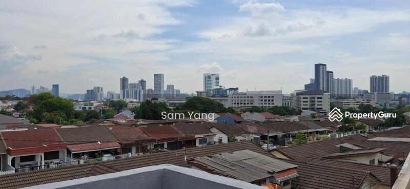 Roof top with city view