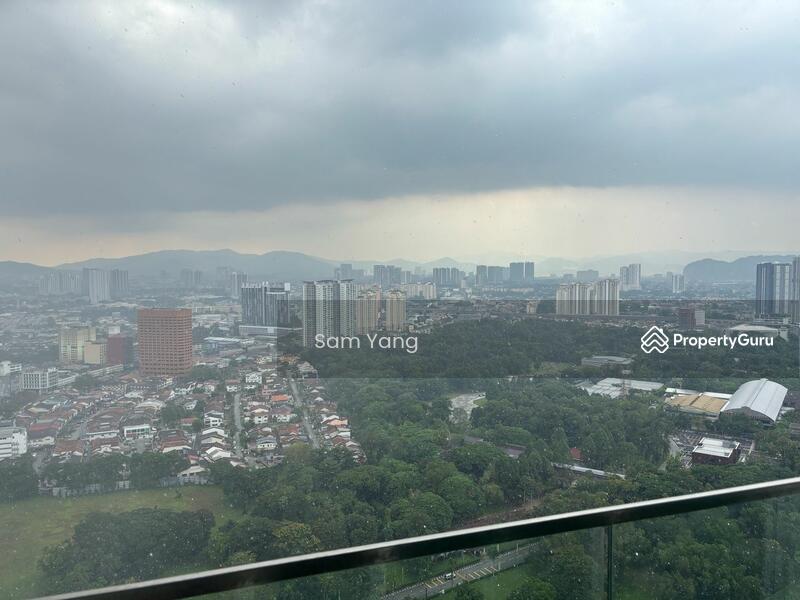 Balcony with city view