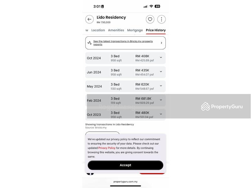 Untuk Dijual - Lido Residency