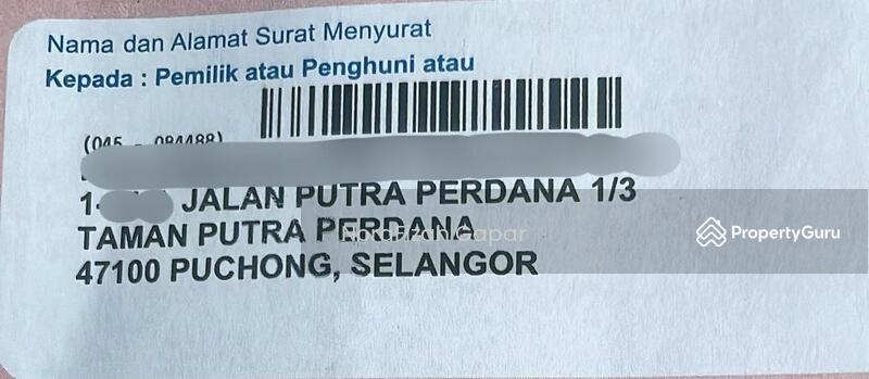 Untuk Dijual - Bandar Putra Perdana