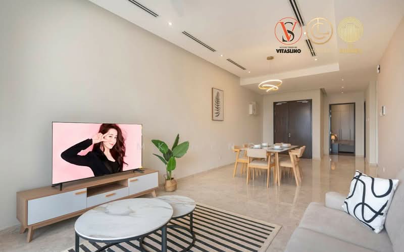 Servis Apartment untuk Disewa di The Manor - MK Heng - Living Room - PropertyGuru.com.my