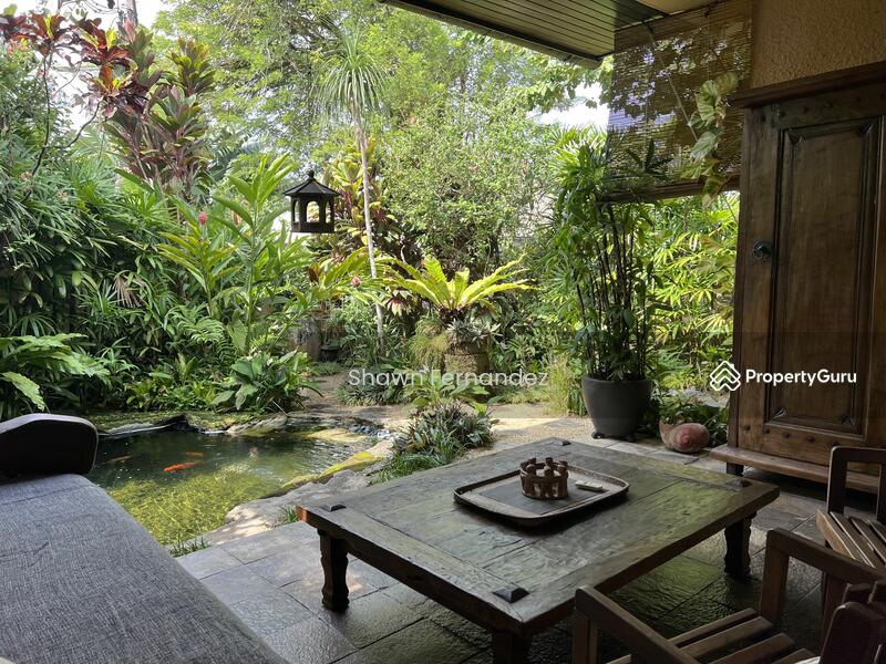 Fish pond terrace area