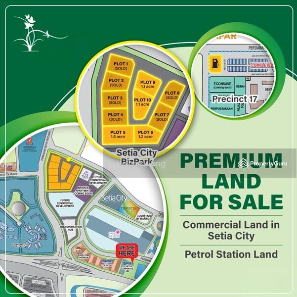 Untuk Dijual - Setia Alam Premium Commercial Land For Sale