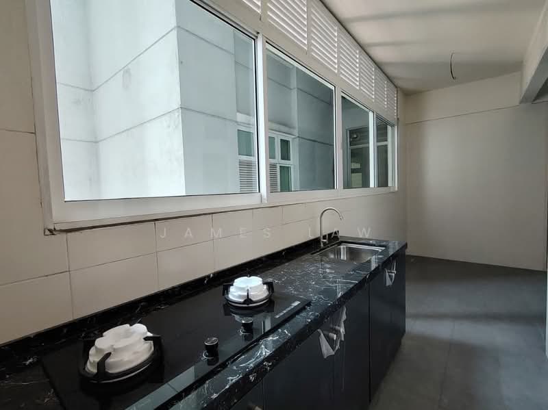 Condominium for Sale at 28 Dutamas - James Law - Large wet kitchen with windows fitted - PropertyGuru.com.my