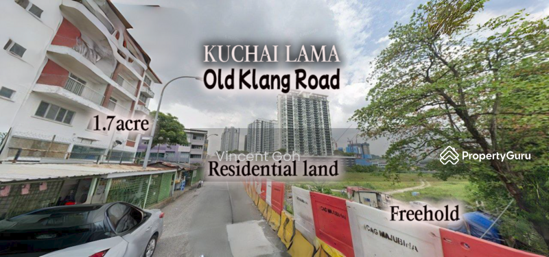 Untuk Dijual - Kuchai Lama 1.7acre Freehold Residential Land