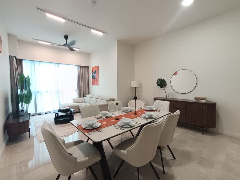 Service Residence for Rent at TRX Residences - Aden Tai - Living Room - PropertyGuru.com.my