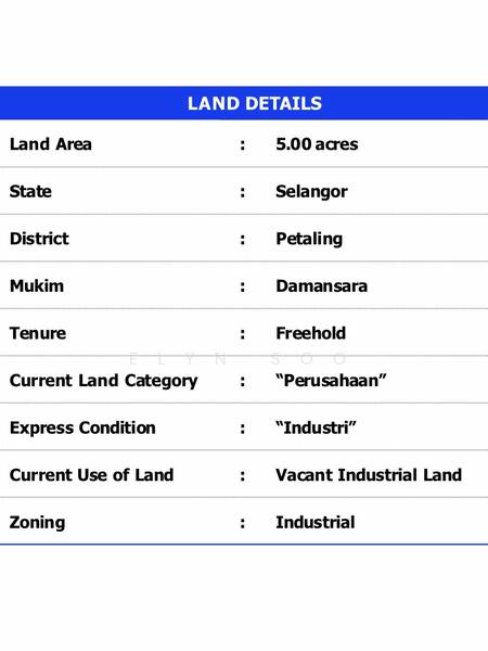 For Sale - ( Converted ) Bukit Jelutong Industrial Land
