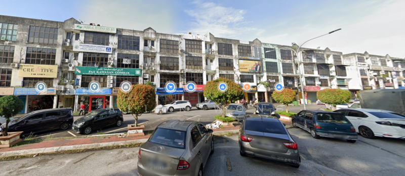 For Sale - Sri Gombak 4 Storey Shop Lot Freehold Facing Main Road SG 3