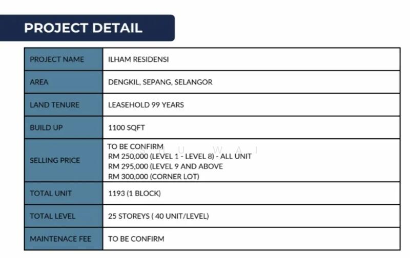 For Sale - Ilham residence Selangorku Rm250,000