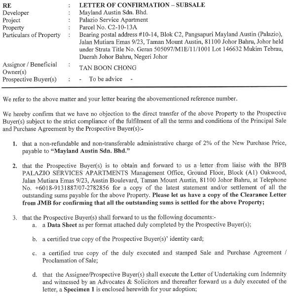 Untuk Dijual - Palazio