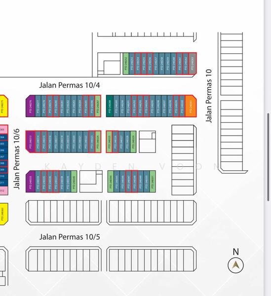 For Rent - Permas Avenue 3 Storey Shop Lot (2 Adjoining Intermediate Unit)
