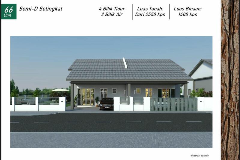 For Sale - (NEW) Semi D 1 Tingkat - Tamn Bayan Vista - Bukit Kayu Hitam