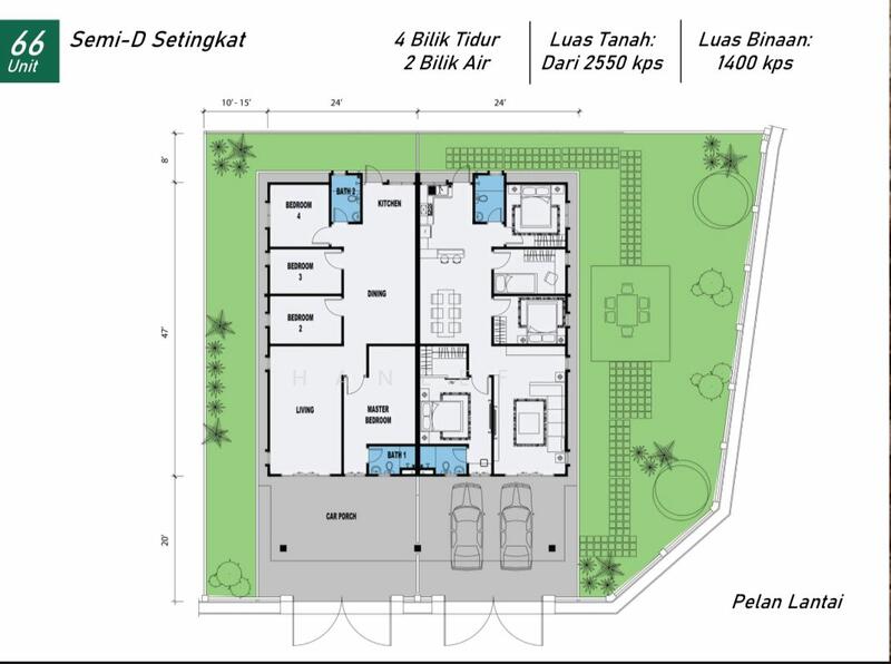 For Sale - (NEW) Semi D 1 Tingkat - Tamn Bayan Vista - Bukit Kayu Hitam