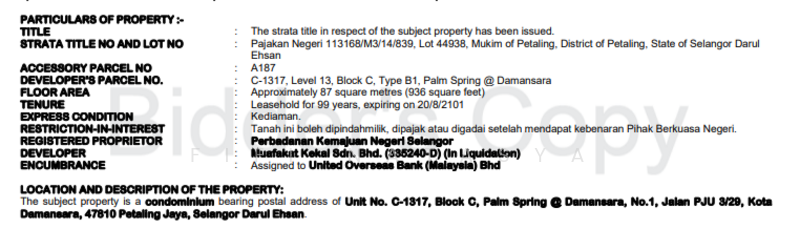 For Sale - Palm Spring @ Damansara