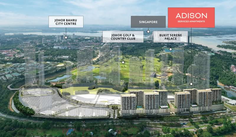 Untuk Dijual - Adison Serviced Apartments @ W City Larkinton Johor Bahru