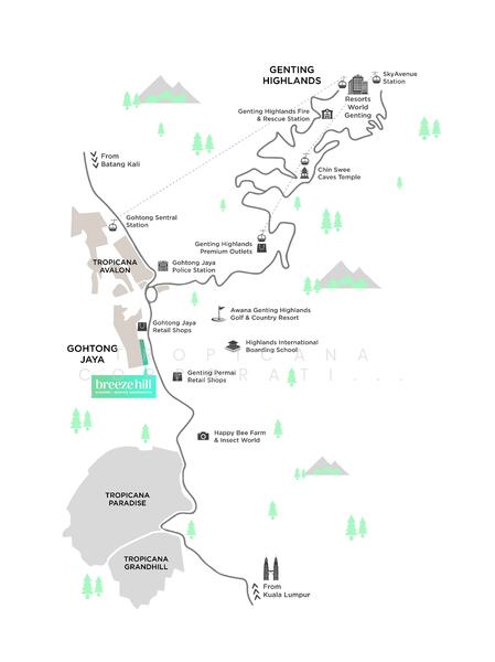 Untuk Dijual - Breeze Hill Service Apartments, Tropicana Avalon