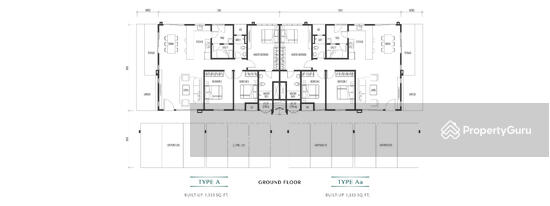 Eden by The Parque Residences, Co-Home Type B floor plan in Eco Sanctuary, Telok Panglima Garang, Selangor