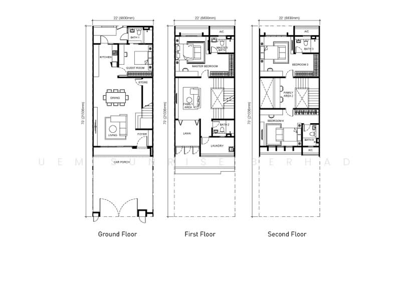 Rumah Teres 2 Tingkat untuk Dijual di Puteri Harbour (Iskandar Puteri (Nusajaya)) - Bandar Nusajaya Development Sdn Bhd - PropertyGuru.com.my