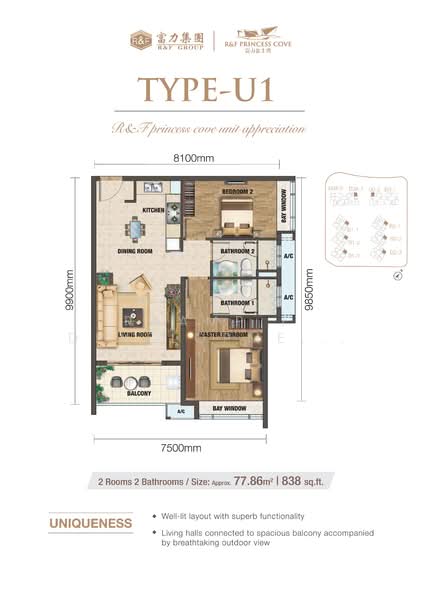 Kondominium untuk Dijual di R&F Princess Cove Phase 2-Seine Region - R&F Development Sdn Bhd - PropertyGuru.com.my