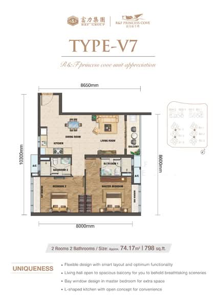 Kondominium untuk Dijual di R&F Princess Cove Phase 2-Seine Region - R&F Development Sdn Bhd - PropertyGuru.com.my