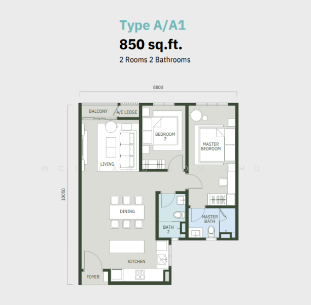 Condominium for Sale at Aras Residences - WCT Land Sdn Bhd - PropertyGuru.com.my