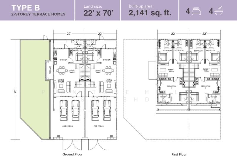 Rumah Teres 2 Tingkat untuk Dijual di Ulu Tiram (Johor) - Plenitude Berhad - PropertyGuru.com.my