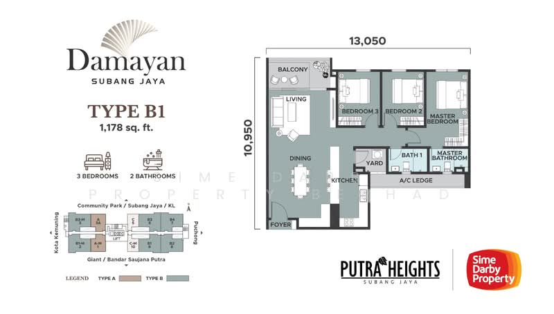 Service Residence for Sale at Putra Heights : Damayan Residences - Sime Darby Property Berhad - PropertyGuru.com.my