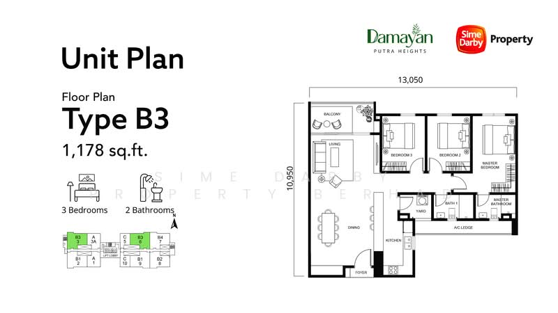 Servis Apartment untuk Dijual di Putra Heights : Damayan Residences - Sime Darby Property Berhad - PropertyGuru.com.my