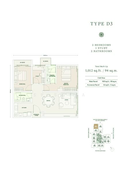 Service Residence for Sale at Parkside Residences @ Setia Federal Hill - SP Setia - PropertyGuru.com.my