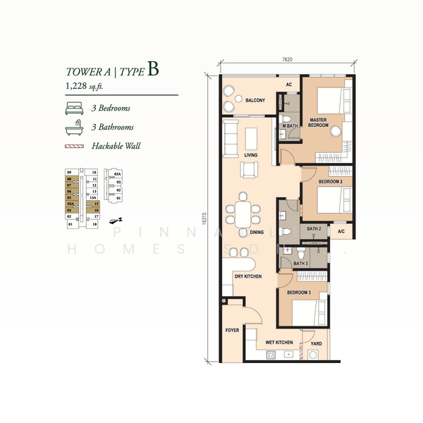 Servis Apartment untuk Dijual di Pinnacle Bukit Gambier - Pinnacle Homes Sdn Bhd - PropertyGuru.com.my