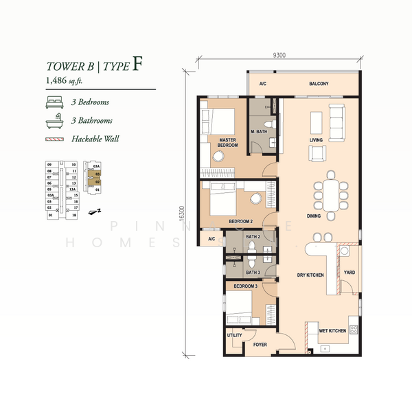Servis Apartment untuk Dijual di Pinnacle Bukit Gambier - Pinnacle Homes Sdn Bhd - PropertyGuru.com.my