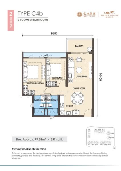 Apartment for Sale at R&F Princess Cove Phase 3-New Casa Suites - R&F DEVELOPMENT SDN BHD - PropertyGuru.com.my