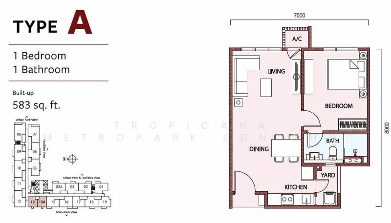 Service Residence for Sale at SouthPlace 2 Residences - Tropicana Metropark Sdn Bhd - PropertyGuru.com.my