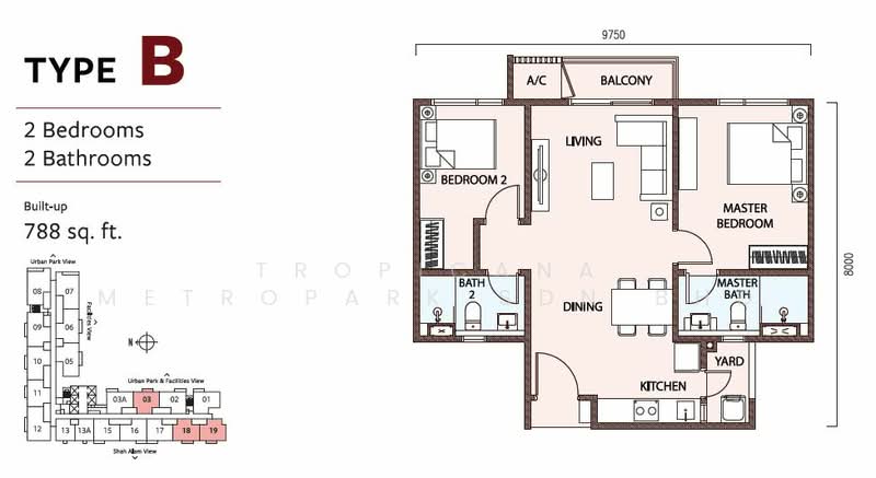 Service Residence for Sale at SouthPlace 2 Residences - Tropicana Metropark Sdn Bhd - PropertyGuru.com.my