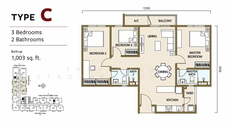 Service Residence for Sale at SouthPlace 2 Residences - Tropicana Metropark Sdn Bhd - PropertyGuru.com.my