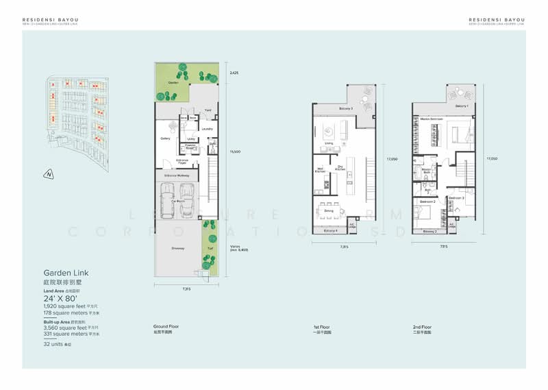 Rumah Teres 3 Tingkat untuk Dijual di Leisure Farm (Gelang Patah) - Leisure Farm Corporation Sdn Bhd - PropertyGuru.com.my
