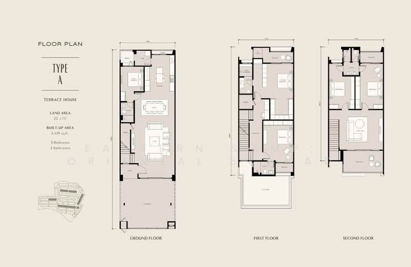 3-storey Terraced House for Sale in Seksyen U15 (Shah Alam) - EASTERN & ORIENTAL BERHAD - PropertyGuru.com.my