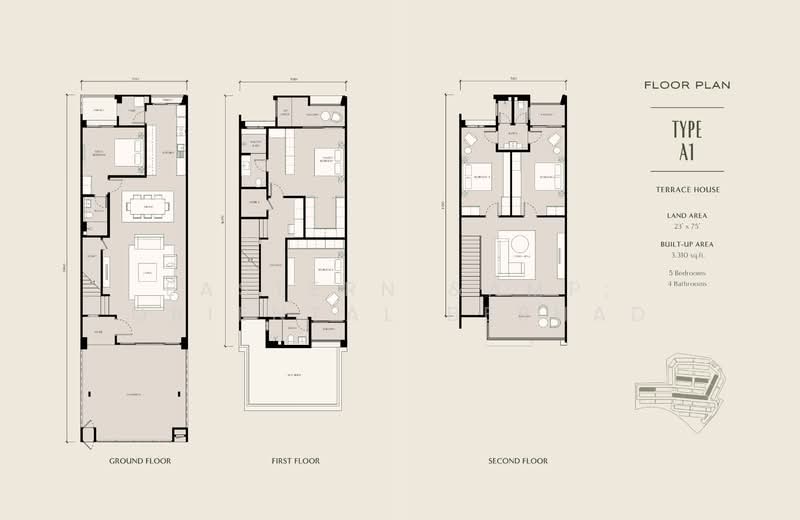 3-storey Terraced House for Sale in Seksyen U15 (Shah Alam) - EASTERN & ORIENTAL BERHAD - PropertyGuru.com.my