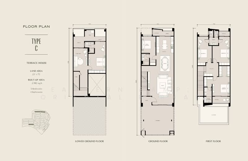 3-storey Terraced House for Sale in Seksyen U15 (Shah Alam) - EASTERN & ORIENTAL BERHAD - PropertyGuru.com.my