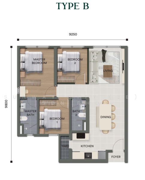 Service Residence for Sale at Sunway LakeHills - Sunway City (JB) Sdn Bhd - PropertyGuru.com.my