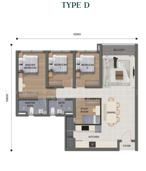 Service Residence for Sale at Sunway LakeHills - Sunway City (JB) Sdn Bhd - PropertyGuru.com.my
