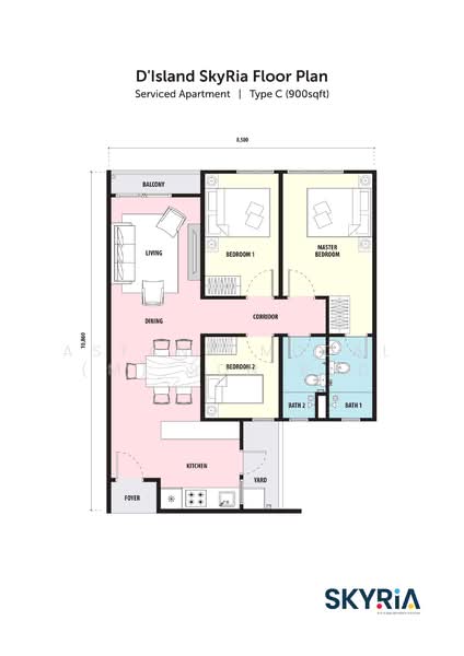 Service Residence for Sale at SkyRia - Astana Modal (M) Sdn Bhd - PropertyGuru.com.my