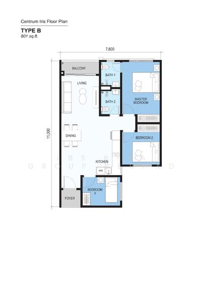Service Residence for Sale at Centrum Iris - LBS Bina Group Berhad - PropertyGuru.com.my
