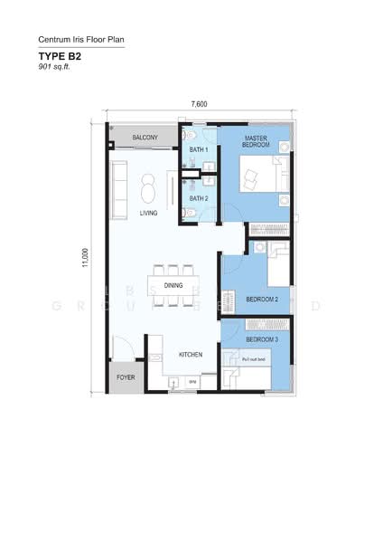 Service Residence for Sale at Centrum Iris - LBS Bina Group Berhad - PropertyGuru.com.my