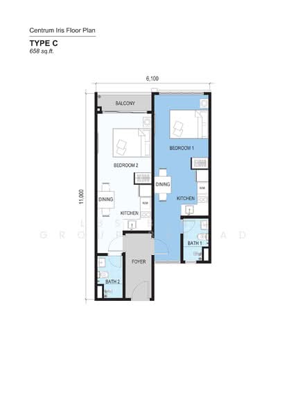 Service Residence for Sale at Centrum Iris - LBS Bina Group Berhad - PropertyGuru.com.my