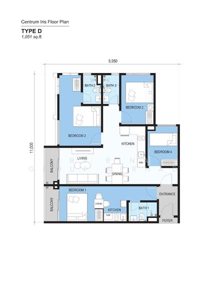 Service Residence for Sale at Centrum Iris - LBS Bina Group Berhad - PropertyGuru.com.my